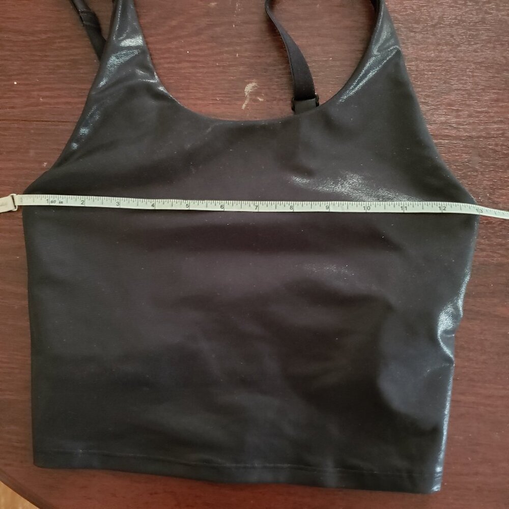 Old Navy metallic black longline sports bra XS - Picture 9 of 12